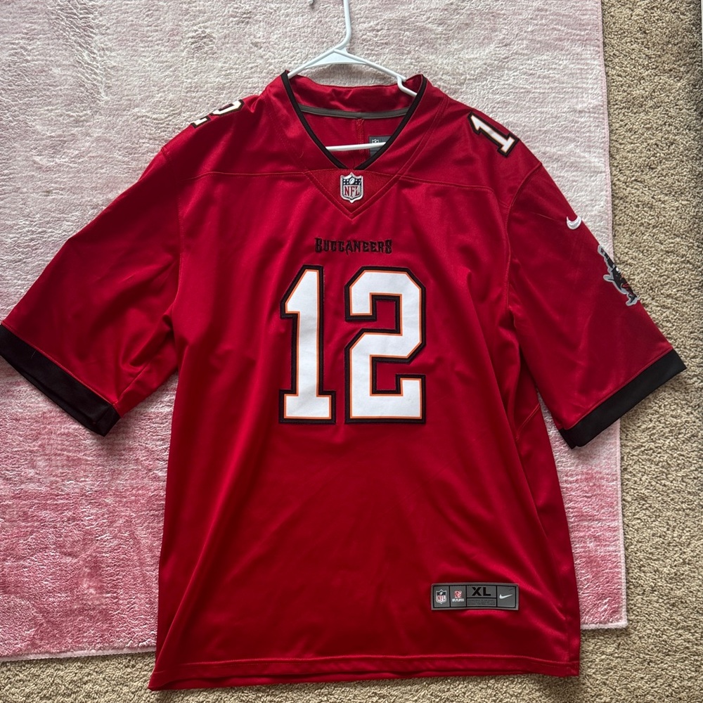 Brandy Melville Red Jersey with Number 12